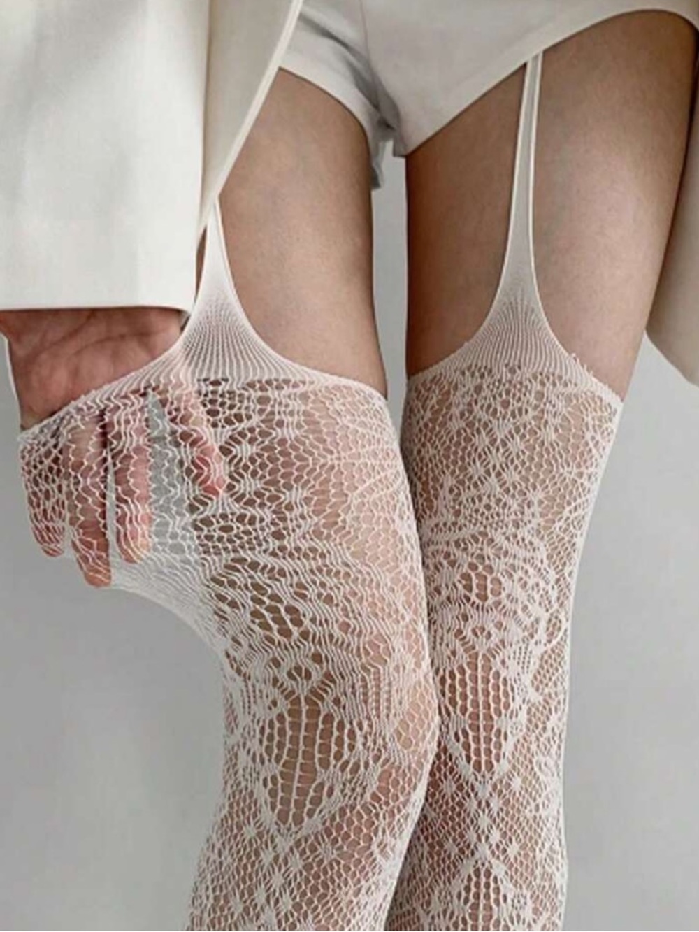 White Lace Thighs